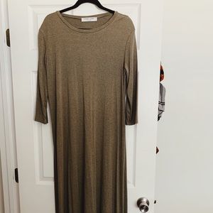 Sonnet James Olive long Sleeve dress